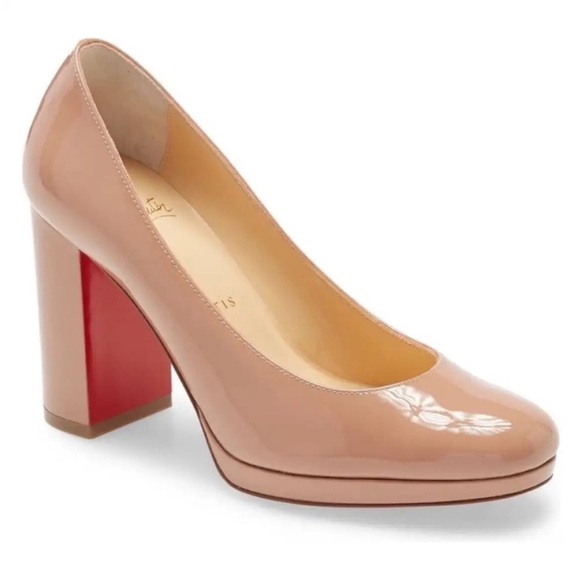 Christian Louboutin Shoes - Christian Louboutin Kabetts 100mm
Nude patent Pumps RETAIL 845